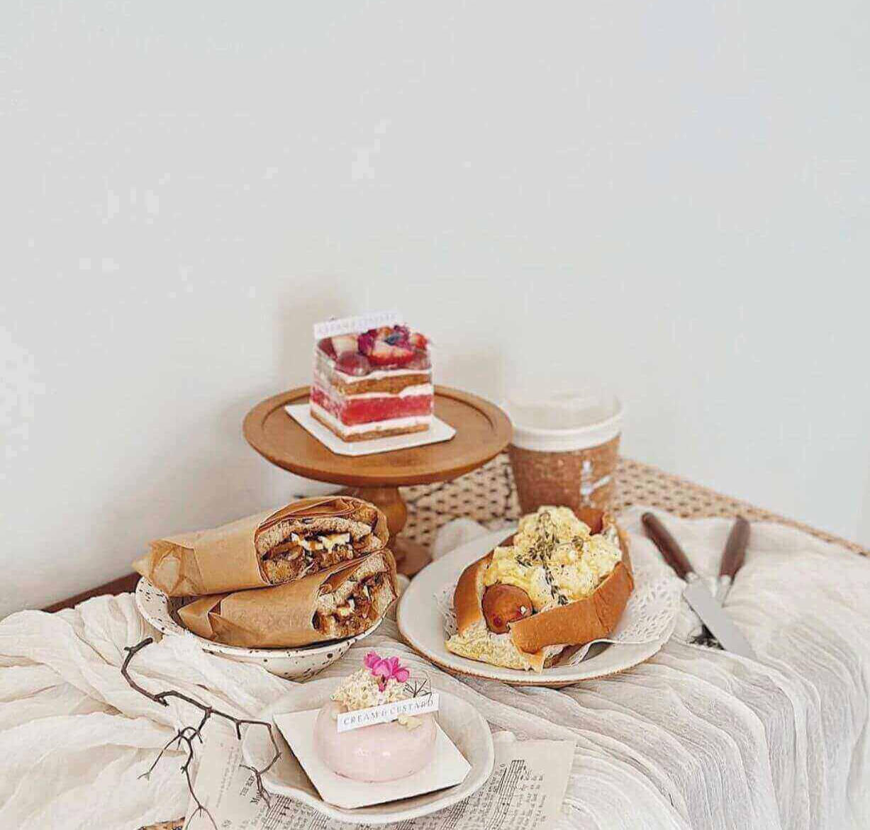 cream and custard cream and custard